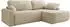 MKS Meble Cubo L Eckschlafsofa mit Bettkasten, L-Form, beige Bouclé (800001187192)