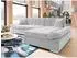 Mirjan24 Malwi Premium Ecksofa L-Form mit Schlaffunktion und Bettkasten, Textil, silberfarben, 278x161cm
