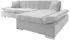 Mirjan24 Malwi Premium Ecksofa L-Form mit Schlaffunktion und Bettkasten, Textil, silberfarben, 278x161cm