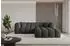 ALTDECOR OLEA-L1 Ecksofa L-Form, schwarz, 231x173x74cm (800001704189)