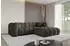 ALTDECOR OLEA-L1 Ecksofa L-Form, schwarz, 231x173x74cm (800001704189)
