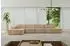 ALTDECOR IREA-L3-v3 Ecksofa L-Form, Velours, beige (800001724134)