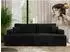 MKS Virella 4-Sitzer Schlafsofa mit Bettkasten, schwarz Cord (800001364185)