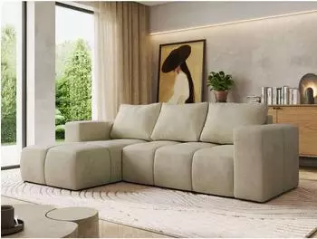 MKS Moniva Ecksofa L-Form Schlaffunktion Bettkasten Wellenfederkern (800001263990)