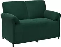 vidaXL 2-Sitzer Sofa Dunkelgr&uuml;n 138 x 83 x 95 cm Samt