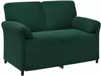 vidaXL 2-Sitzer Sofa dunkelgr&uuml;n, Samt (42033941)