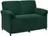 vidaXL 2-Sitzer Sofa dunkelgrün, Samt (42033941)