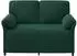 vidaXL 2-Sitzer Sofa dunkelgrün, Samt (42033941)