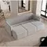 Masseno Sofa SUVI III mit Schlaffunktion, Bouclé-Stoff, 3-Sitzer (220x85x90cm)