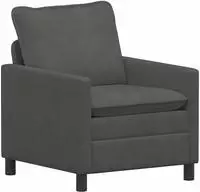 vidaXL Sofa Dunkelgrau 76 x 81 x 87,5 cm Stoff