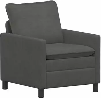 vidaXL Sofa dunkelgrau, Stoff, 76x81x87,5cm (42028772)