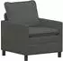 vidaXL Sofa dunkelgrau, Stoff, 76x81x87,5cm (42028772)