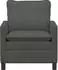 vidaXL Sofa dunkelgrau, Stoff, 76x81x87,5cm (42028772)