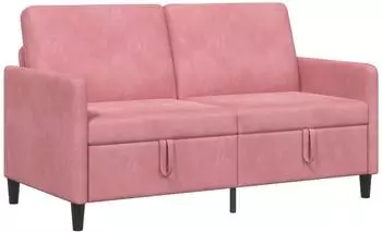 vidaXL Sofa mit Stauraum, rosa, Polyester, 152x78x87cm (42036937)