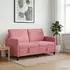 vidaXL Sofa mit Stauraum, rosa, Polyester, 152x78x87cm (42036937)