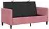 vidaXL Sofa mit Stauraum, rosa, Polyester, 152x78x87cm (42036937)