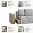 Masseno Avini T L-S Ecksofa L-Form mit Schlaffunktion, Kordstoff, braun, 277x160cm (800001532896)