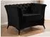 S-Style Möbel Whitby Chesterfield Sitzgarnitur 3+2+1, Samt, schwarz (800001098037)