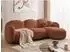 S-Style Möbel Nuvola Ecksofa L-Form, Bouclé, terrakotta, Ottomane rechts (800001138659)