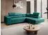 Beautysofa Vild Eckschlafsofa L-Form Velours dunkelgrün, Ottomane rechts (800001174237)