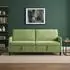 vidaXL Sofa mit Stauraum, hellgrün, Polyester, 192x78x87cm