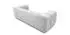 Fun Möbel BLANCHE 3-Sitzer Sofa, Stoff Bluvel, flaschengrün