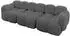 ALTDECOR Miko-S2 modulares Sofa 3-Sitzer, Cord, dunkelgrau, 300x118x75cm (800001834012)