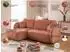 S-Style Möbel Candy Ecksofa L-Form mit Schlaffunktion, Bouclé-Stoff terrakotta, Ottomane links (800001200235)