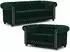 S-Style Möbel Cleo Blink Chesterfield Sitzgarnitur 3+2 Samt, flaschengrün (800001246116)