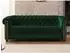 S-Style Möbel Cleo Blink Chesterfield Sitzgarnitur 3+2 Samt, flaschengrün (800001246116)