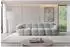 ALTDECOR Miko-S2 modulares Sofa 3-Sitzer, hellgrau, Bouclé, 300x118x75cm (800001834004)