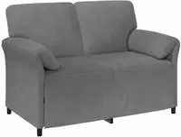 vidaXL 2-Sitzer Sofa Dunkelgrau 138 x 83 x 95 cm Samt