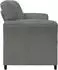 vidaXL 2-Sitzer Sofa Samt, dunkelgrau, 138x83x95cm