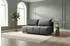 Fun Möbel XENIO 3-Sitzer Sofa mit Schlaffunktion, Stoff Soft Graphit