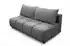 Fun Möbel XENIO 3-Sitzer Sofa mit Schlaffunktion, Stoff Soft Graphit