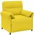 vidaXL Sofa-Set 2-tlg. hellgelb Stoff (3424867)