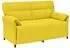 vidaXL Sofa-Set 2-tlg. hellgelb Stoff (3424867)