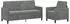 vidaXL Sofa-Set mit Stauraum 2-tlg. dunkelgrau Polyester