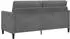 vidaXL Sofa-Set mit Stauraum 2-tlg. dunkelgrau Polyester