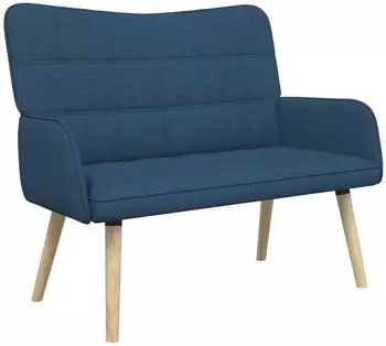 vidaXL 2-Sitzer Sofa blau, Stoff, 115x61x87cm (42028899)