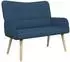 vidaXL 2-Sitzer Sofa blau, Stoff, 115x61x87cm (42028899)