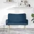vidaXL 2-Sitzer Sofa blau, Stoff, 115x61x87cm (42028899)