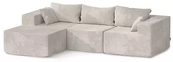 VICCO Nuvio Ecksofa mit Relaxfunktion, beige, 250x169cm (61466)