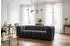 Fun Möbel SOLVIE 3-3 Sofa-Set, Stoff Moly, anthrazit