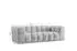 Fun Möbel SOLVIE 3-3 Sofa-Set, Stoff Moly, anthrazit