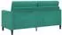 vidaXL Sofa-Set mit Stauraum 2-tlg. türkis Polyester