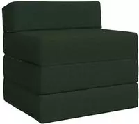 vidaXL Klappsofa Bett Dunkelgr&uuml;n 200 x 70 x 15 cm Stoff