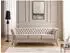 S-Style Möbel Whitby Chesterfield-Sofa 3-Sitzer, Samt, beige (800001086757)
