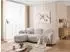 S-Style Möbel Nuvola Ecksofa L-Form Bouclé-Stoff weiß, Ottomane links (800001138596)