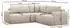 Selsey Ovo Eckschlafsofa L-Form mit Bettkasten, hellgrauer Velours